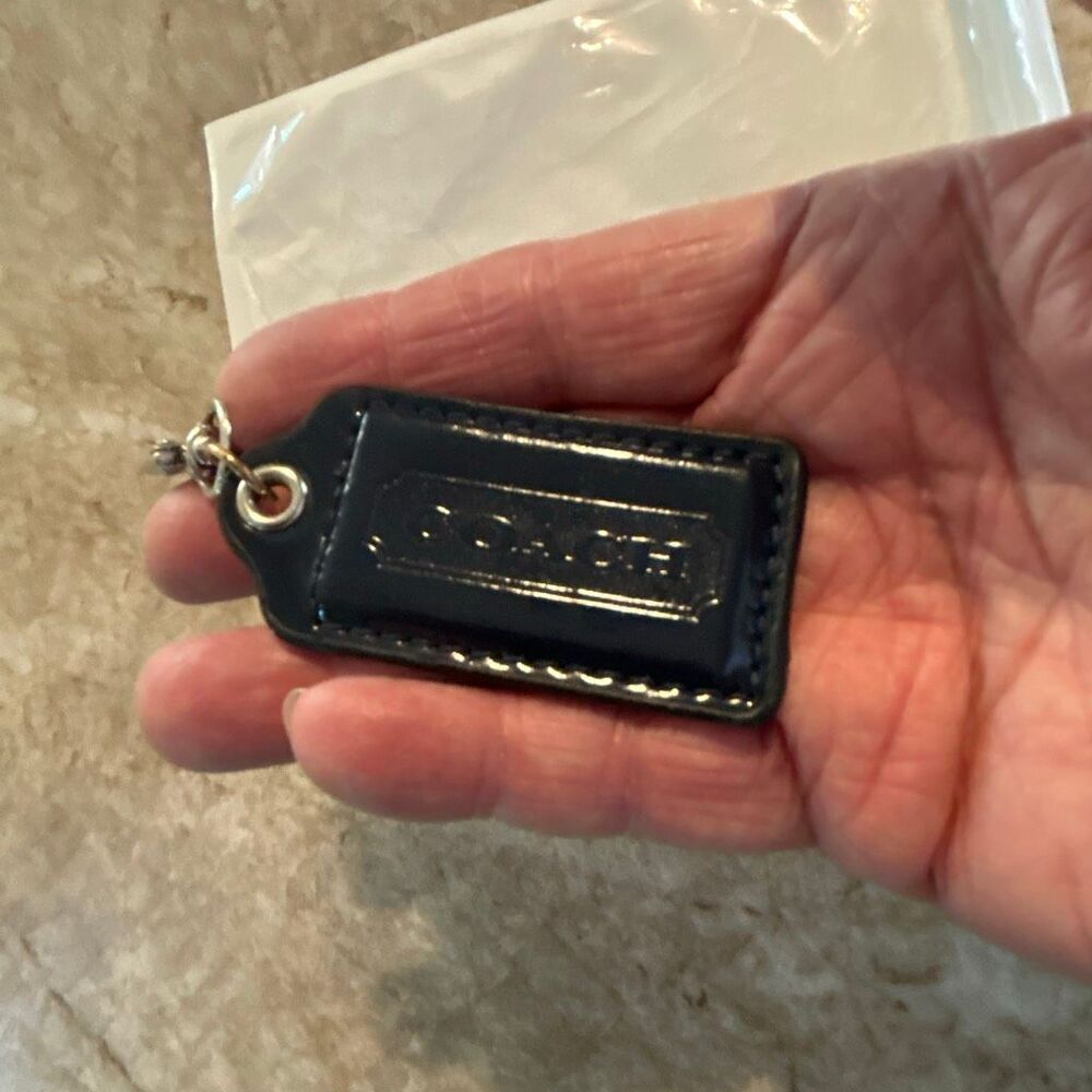 COACH Navy  Blue Keychain